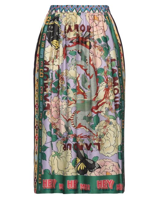 ME 369 Green Midi Skirt