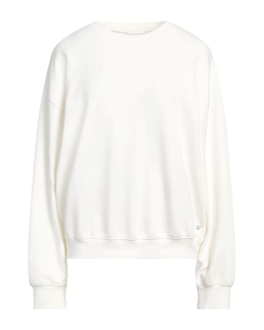 True Religion White Sweatshirt Cotton, Modal, Elastane