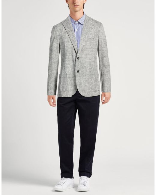 Circolo 1901 Gray Blazer Cotton, Elastane for men