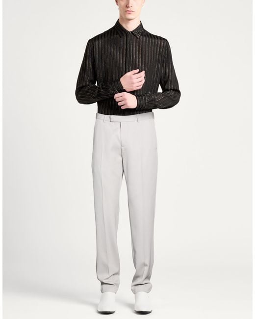 Dior Gray Light Pants Wool for men