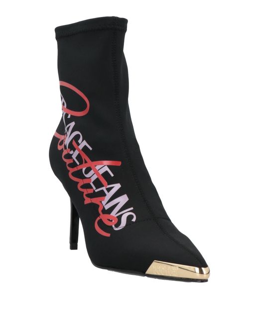 Versace Jeans Couture Black Ankle Boots