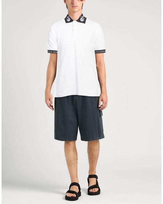 Versace Jeans Couture White Polo Shirt for men
