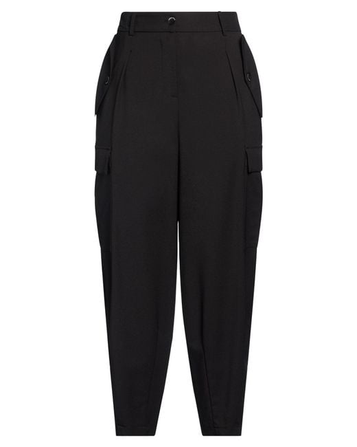 ALESSIA SANTI Black Pants Polyester, Elastane