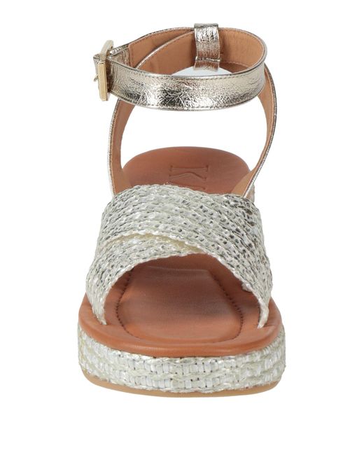 Kanna White Espadrilles Leather, Synthetisches Material