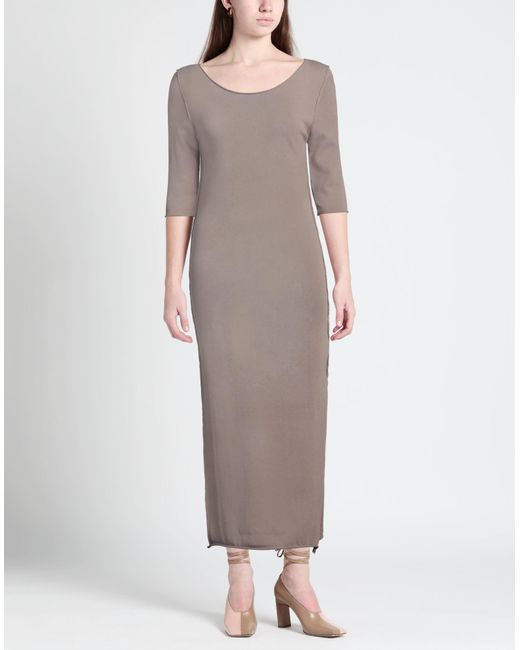 Soallure Gray Midi Dress