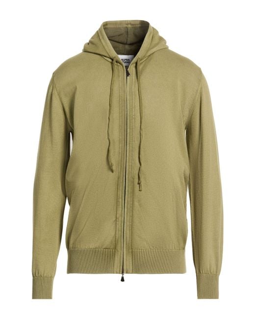 Alpha Studio Green Cardigans for men