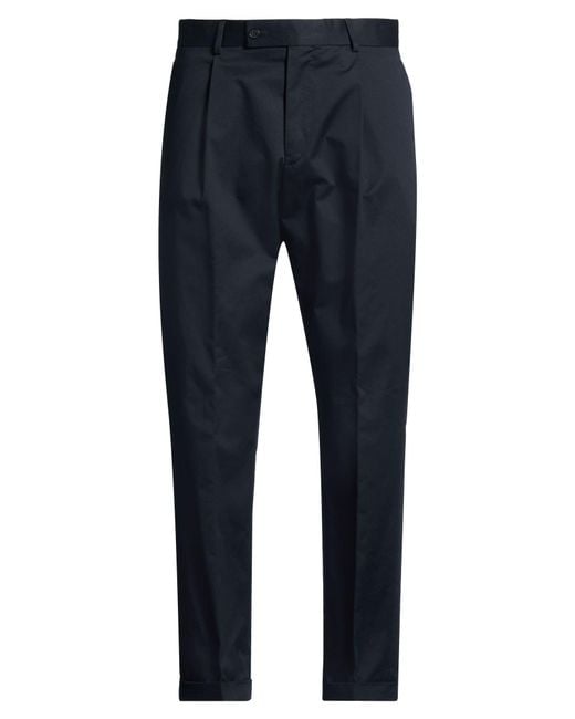 Caruso Blue Midnight Pants Cotton, Elastane for men