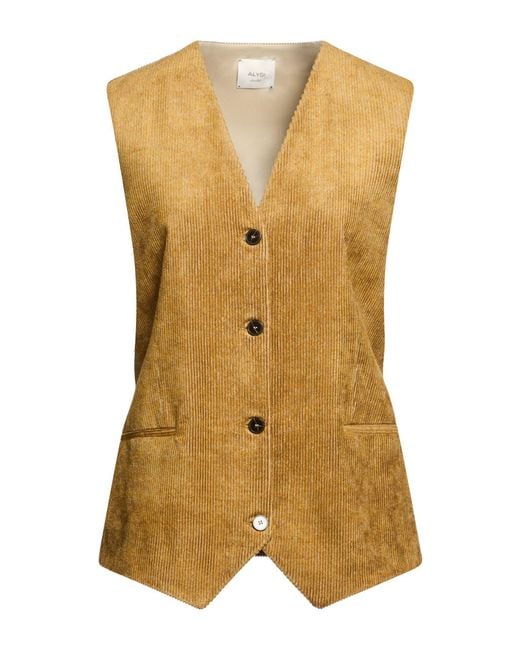 Alysi Yellow Tailored Vests