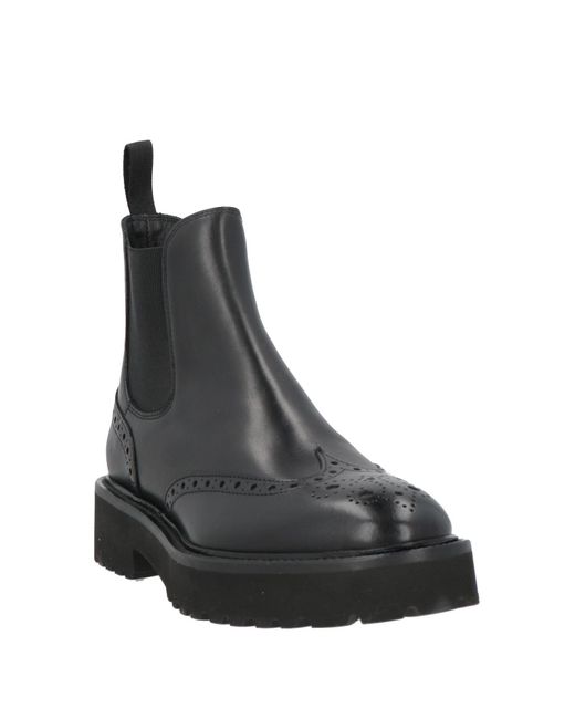 Doucal's Black Ankle Boots Soft Leather