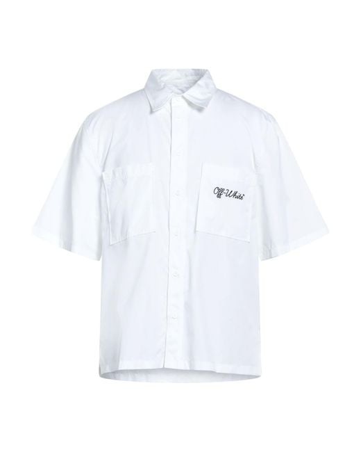 Camicia di Off-White c/o Virgil Abloh in White da Uomo