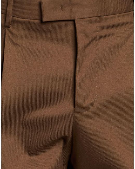 PT Torino Brown Pants Cotton, Polyamide, Elastane for men