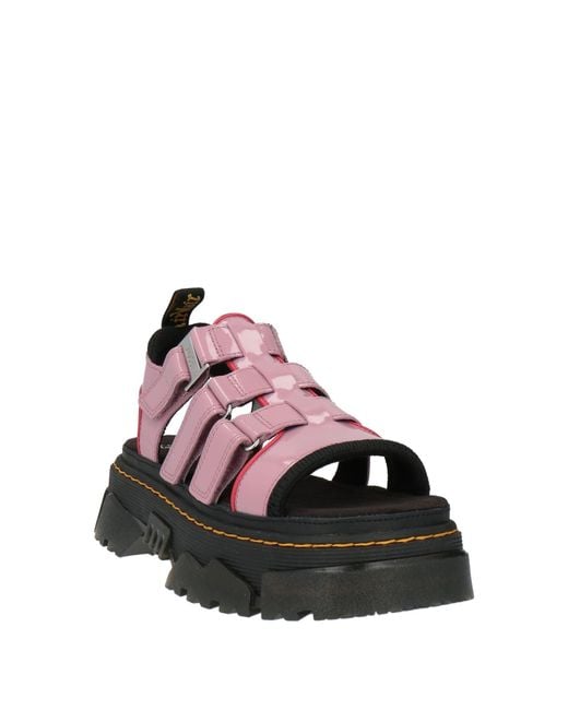 Dr. Martens Brown Antique Rose Sandals Leather, Synthetic Material
