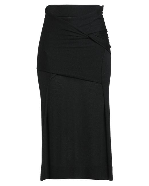 Totême  Black Midi Skirt