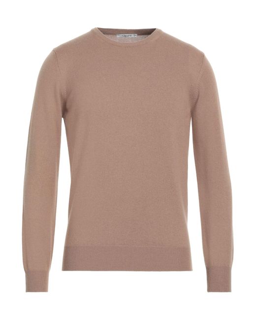 Kangra Brown Sweater Wool, Silk, Cashmere for men