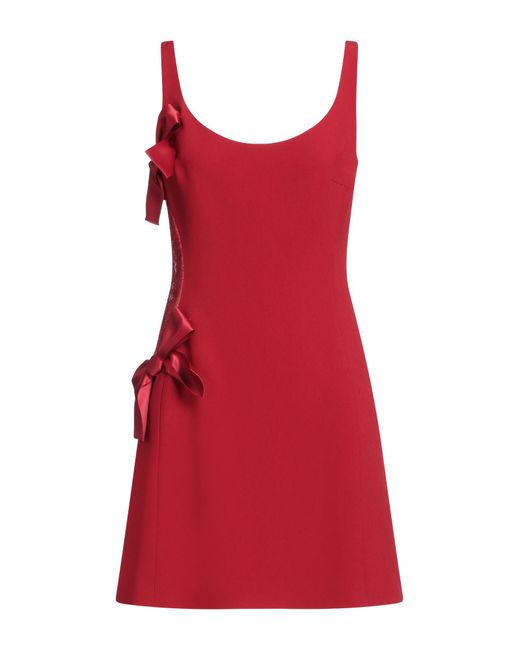 Giambattista Valli Red Mini-Kleid