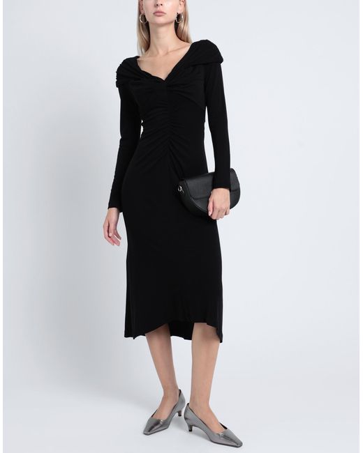 Diane von Furstenberg Midi Dress in Black Lyst UK