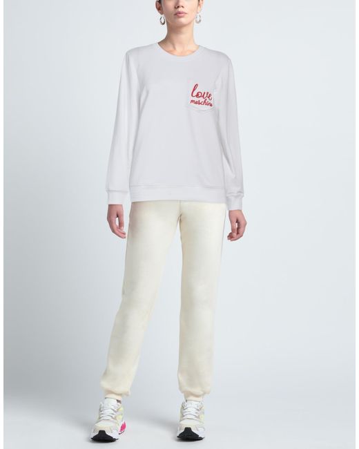Love Moschino White Sweatshirt