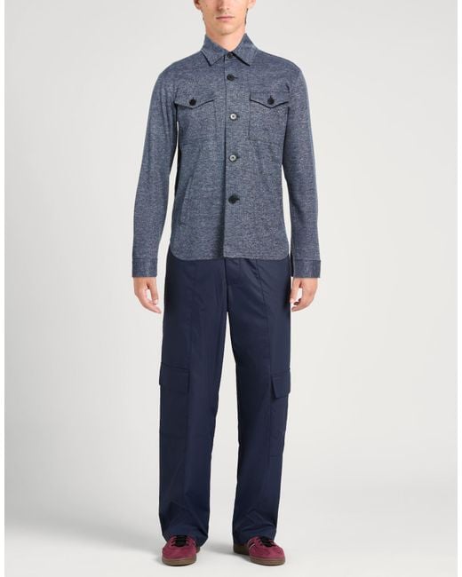 Harris Wharf London Blue Shirt for men
