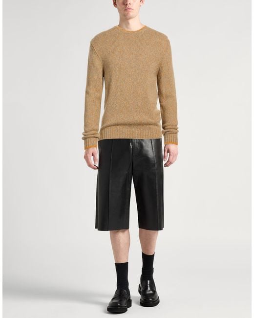Fedeli Natural Sweater Alpaca Wool, Virgin Wool for men