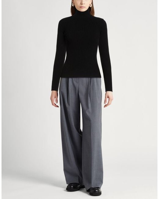 Max Mara Black Turtleneck Wool, Cashmere, Polyamide, Elastane