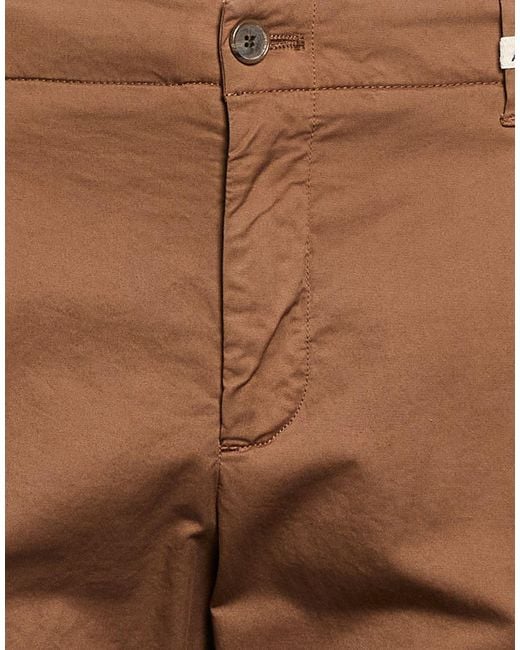 Myths Brown Pants Cotton, Elastane for men