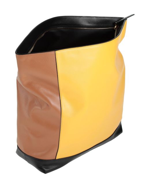 Marni Yellow Handbag Bovine Leather, Brass, Resin