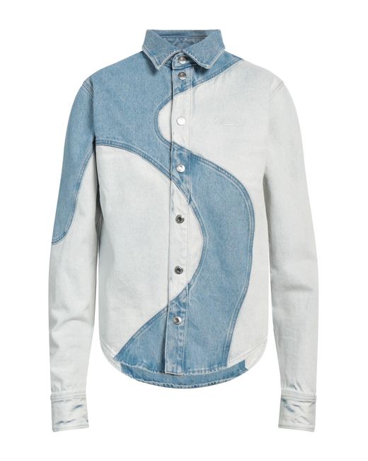 Off-White c/o Virgil Abloh Blue Denim Shirt for men
