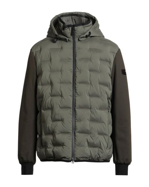 Peuterey Green Military Puffer Polyester, Elastane, Polyamide for men