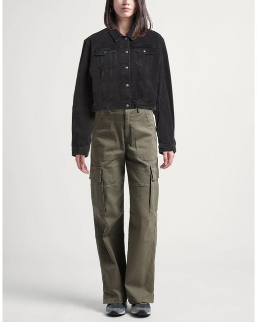 ROTATE BIRGER CHRISTENSEN Black Denim Outerwear Cotton