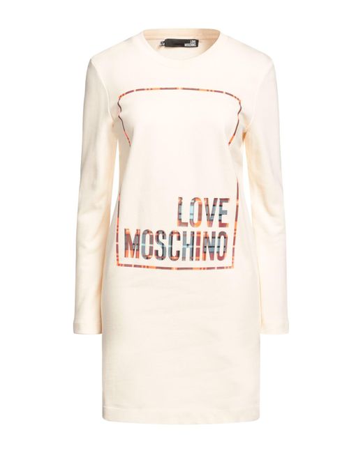 Love Moschino Natural Mini Dress