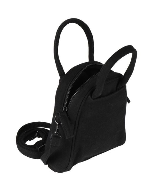 Y's Yohji Yamamoto Black Handbag Linen, Cotton
