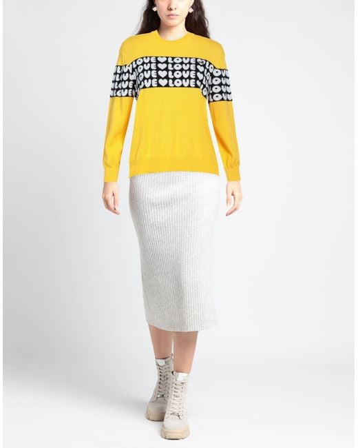 Love Moschino Yellow Pullover