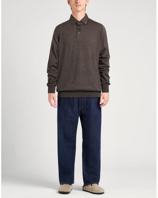 Gran Sasso Gray Sweaters for men