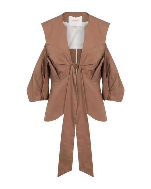 Top Babylon de color Brown