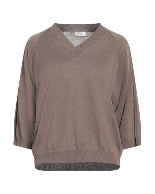 Peserico Brown Pullover