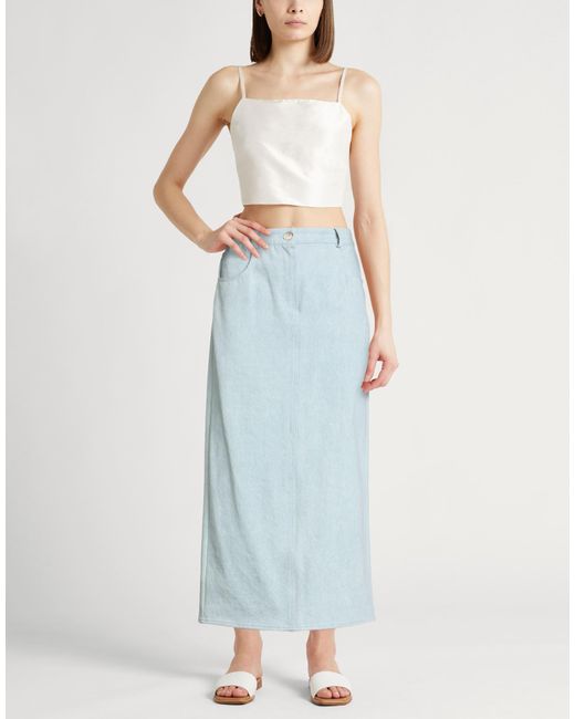 Rhúne Blue Denim Skirts