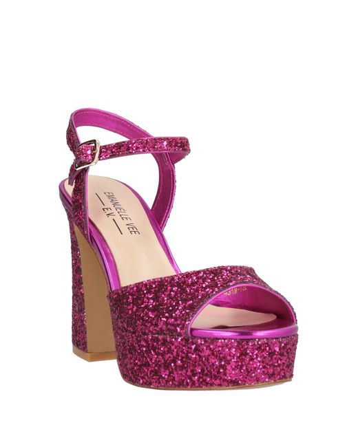 Emanuélle Vee Purple Sandals
