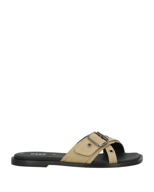 MSGM Green Sandale