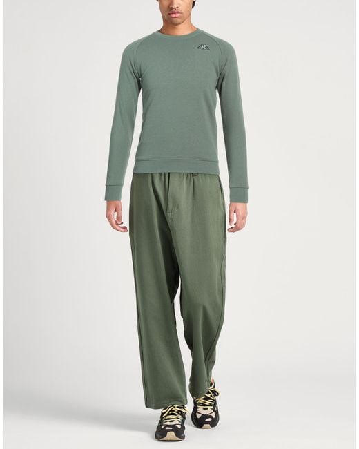 Kappa Green Sweatshirt Cotton, Polyester for men