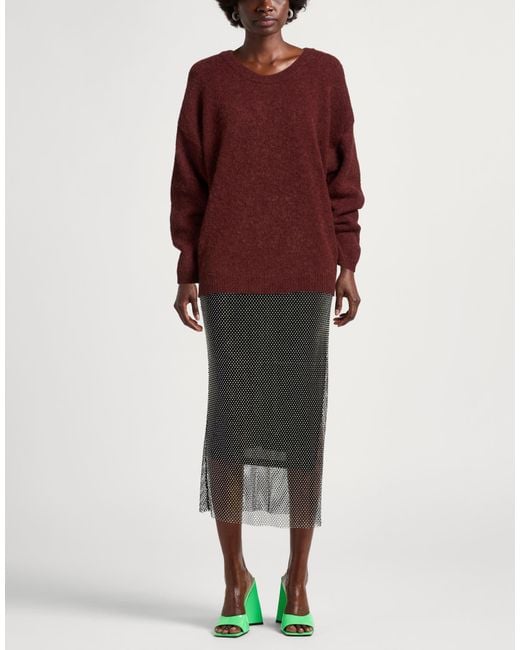 ViCOLO Red Burgundy Sweater Polyamide, Wool, Alpaca Wool, Elastane