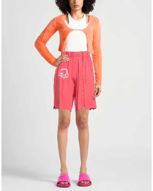 Vetements Red Shorts & Bermuda Shorts
