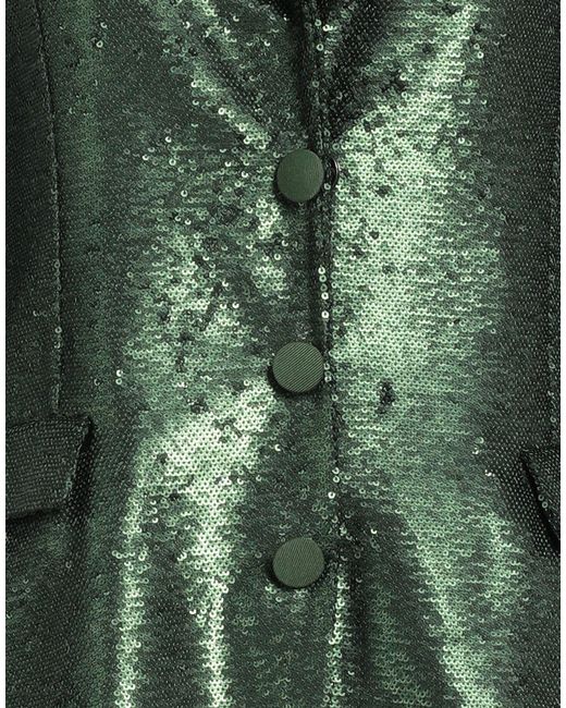 Blumarine Green Blazer Polyester, Elastane