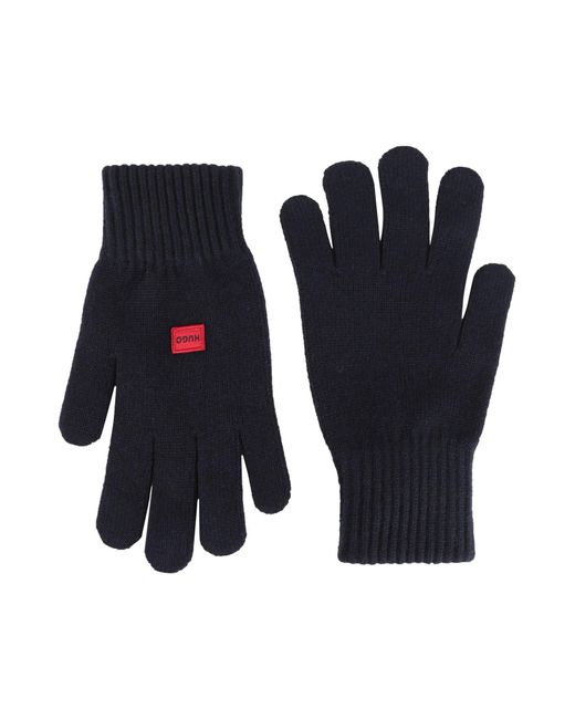HUGO Blue Gloves