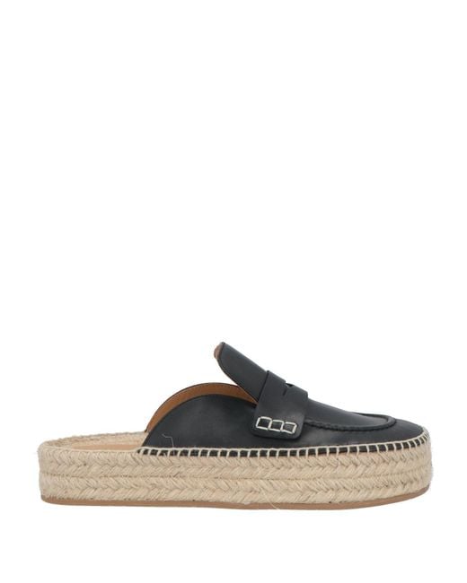 J.W. Anderson Black Espadrilles Leather