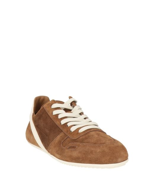 Rick Owens Brown Sneakers Leather
