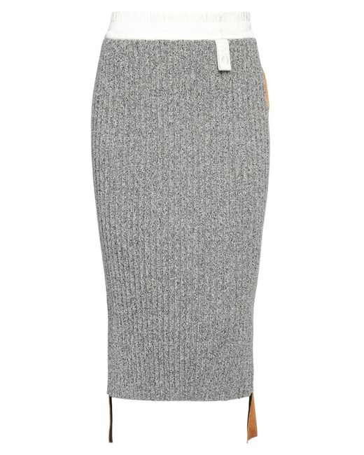 2 Moncler 1952 Gray Midi Skirt
