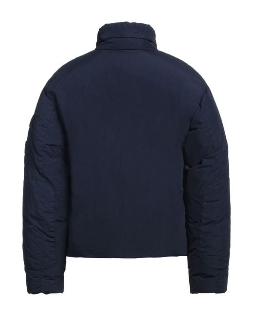 C P Company Blue Midnight Puffer Polyamide, Elastane for men
