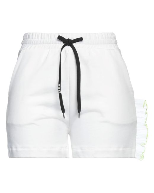 Ice Play White Shorts & Bermuda Shorts