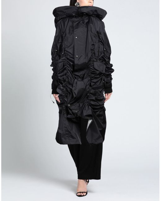 Junya Watanabe Black Overcoat & Trench Coat