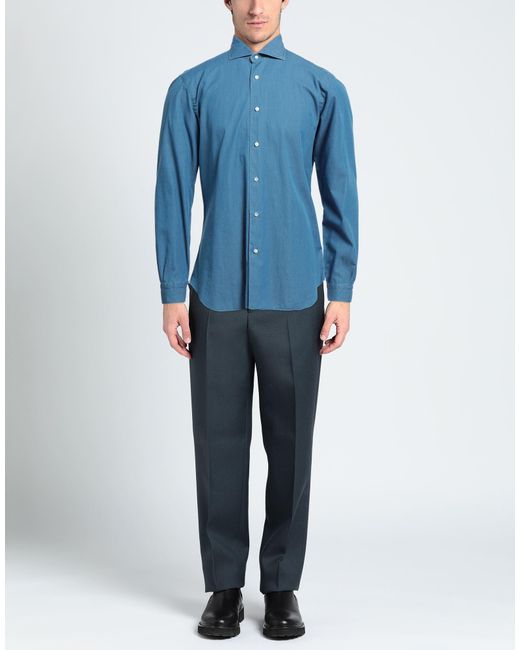 Barba Napoli Blue Shirt for men